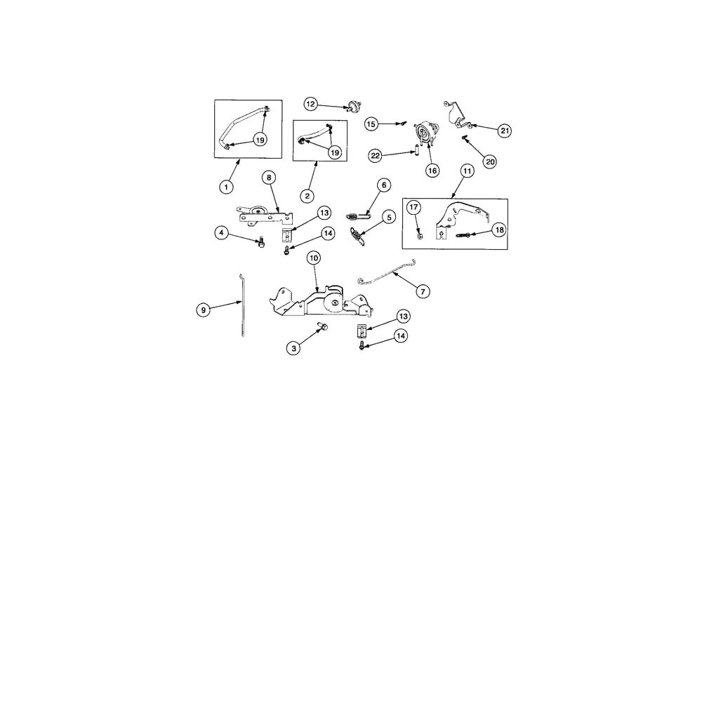 Fuel System/Carburetor Linkage Diagram and Parts List for RZTSERIES  Cub Cadet Lawn Tractor